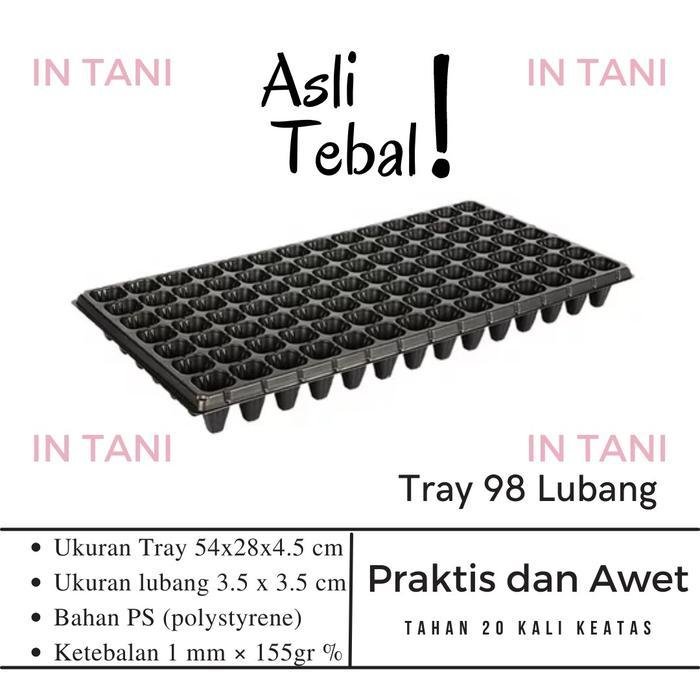5 pcs Tray Semai 105 Lubang Bahan Tebal