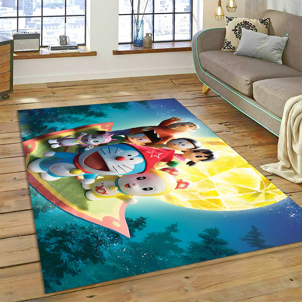 3D D-Doraemon Kartun Mimpi Karpet Karpet untuk Ruang Tamu Kamar Tidur Rumah Sofa Dekorasi, Anak-anak