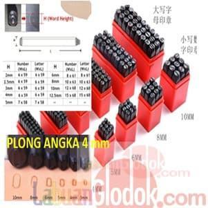 plong angka 4mm / plong ketok angka 4mm/plong ketok/plong