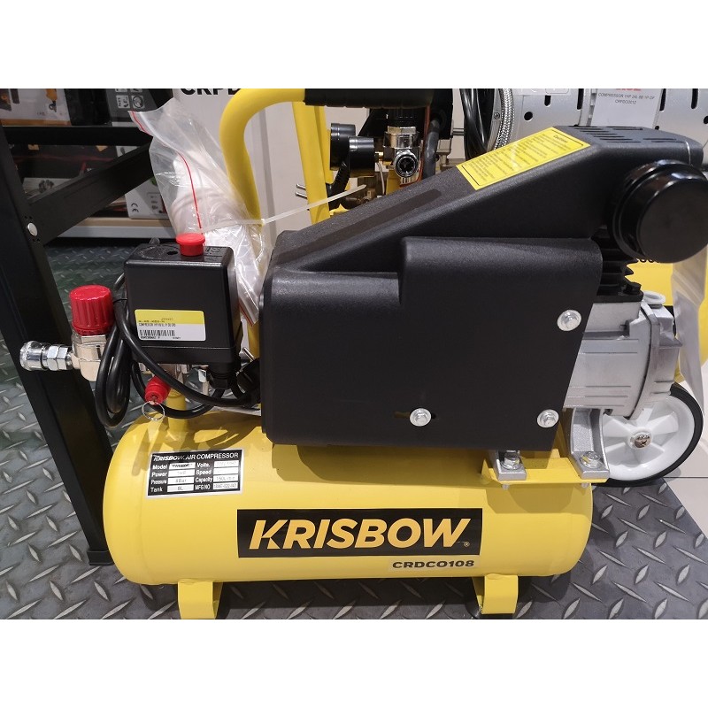 Krisbow Kompresor Angin Listrik 1HP tanki 8Liter