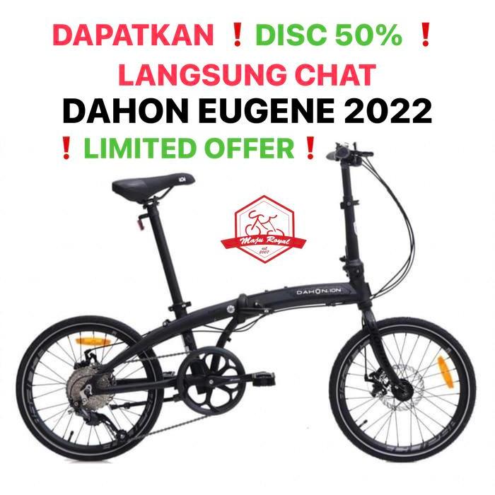 SEPEDA LIPAT DAHON ION EUGENE 2022 20 inch DISC ALLOY 9sp SHIMANO NEW - BLACK