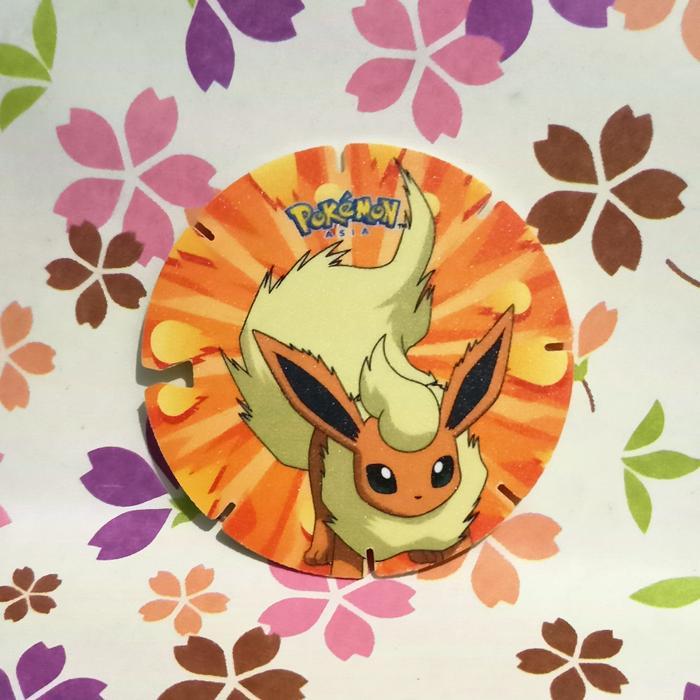 flareon chiki balls pokemon coin tazos
