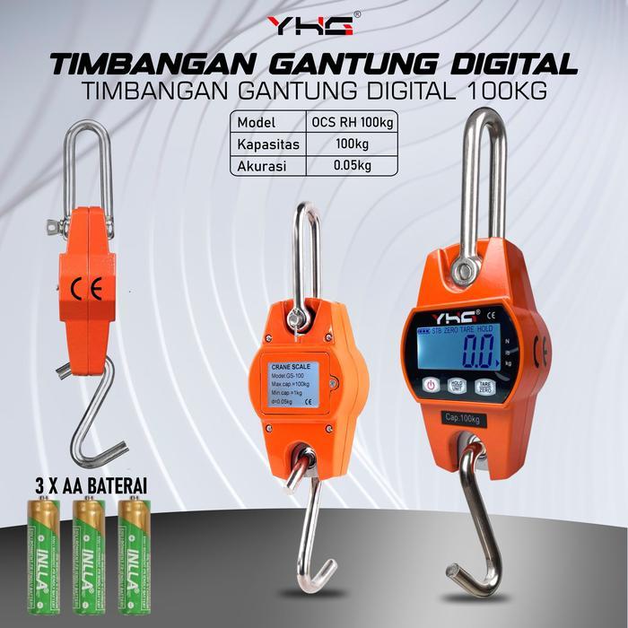 Timbangan Gantung Digital MINI CRANE SCALE 100kg 0.05kg