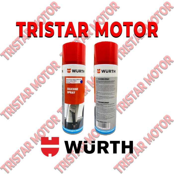 Wurth Silicone Spray 500Ml Pelumas Rubber Glass Plastic