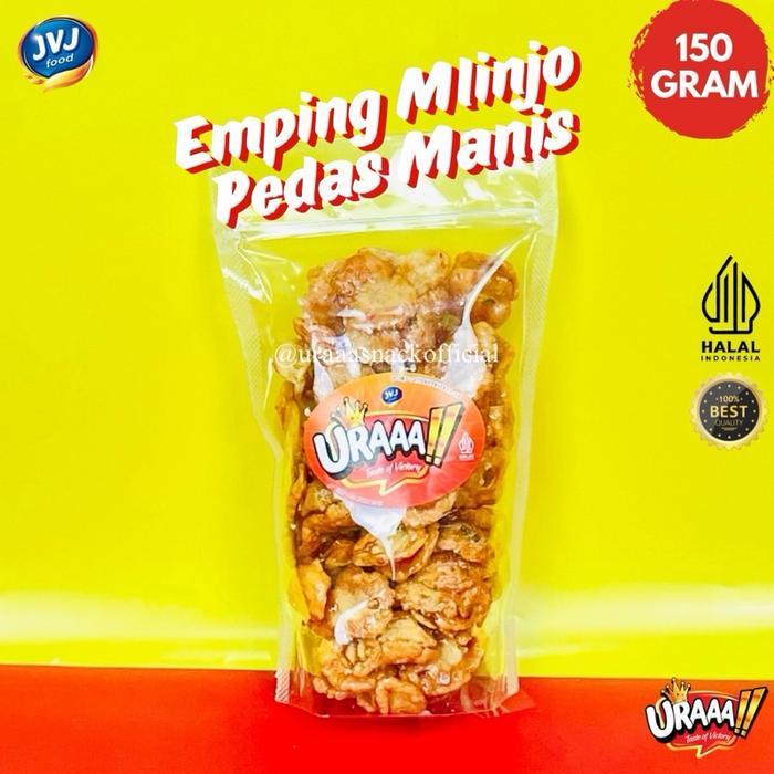 Emping Melinjo Pedas Manis Uraaa Renyah Manis Gurih Crunchy