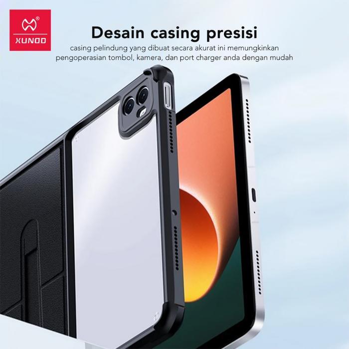 XUNDD Untuk xiaomi pad 5 / pad 5 Pro Tablet Case Holder Slim Clear PC / Shock Absorption Soft TPU