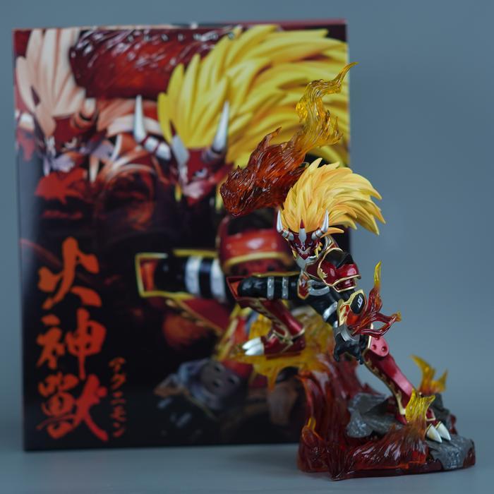 READY Statue Dimon ED Studio Agnimon - Kazemon - Wolfmon Recast 25cm