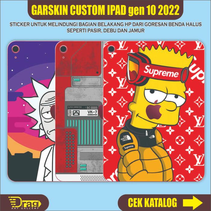 Garskin Skin Ipad Gen 10 2022 Bisa Custom Gambar