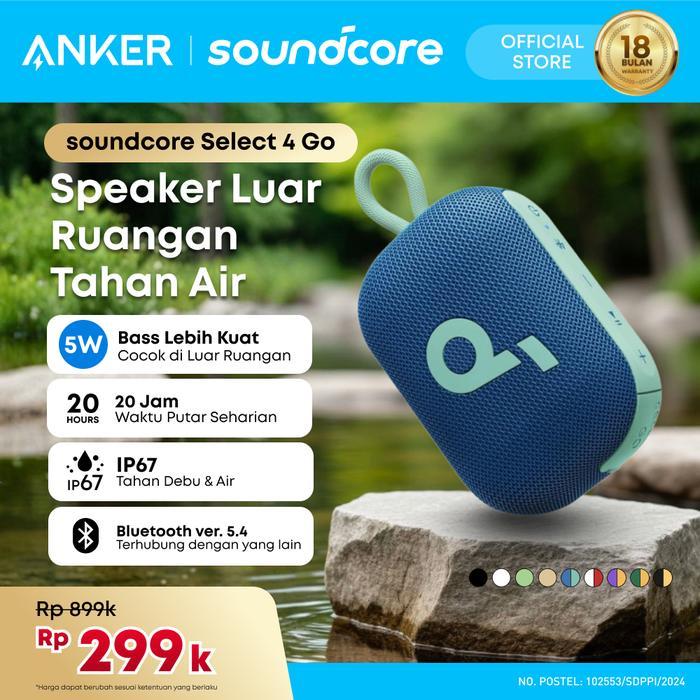 Premium Anker Soundcore By Anker Select 4 Go / Select4Go Bluetooth Speaker, Ultra Portable, Up To 20