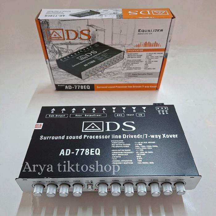 READY Pream Parametrik ADS-AD 7BAND Parametrik Pream EQualizer 7BAND Hh Quality Equalizer Audio