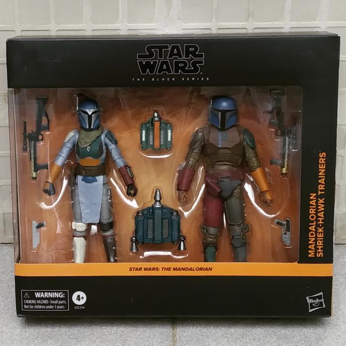 HASBRO STAR WARS BLACK SERIES MANDALORIAN SHRIEK HAWK TRAINERS 2-PACK