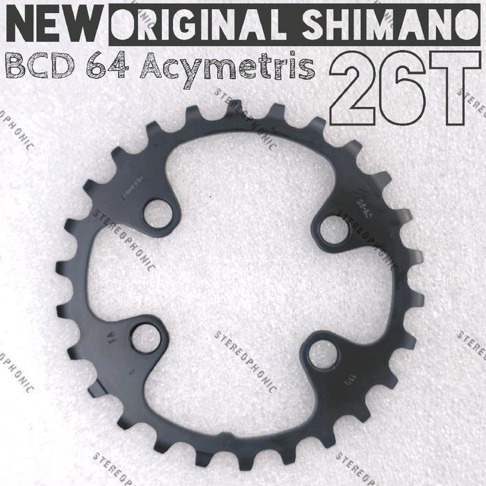 New Original Shimano Chainring Bcd64 26T Chainring Bcd64 Acymetris 26T Chainring Shimano 26T Bcd64