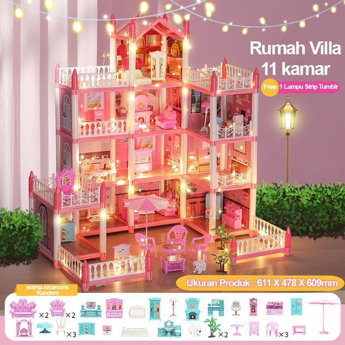 READY Rumah Rumahan Barbie Cantik / Villa Barbie Rumah Rumahan Barbie / Rumah barbie Impian / Rumah