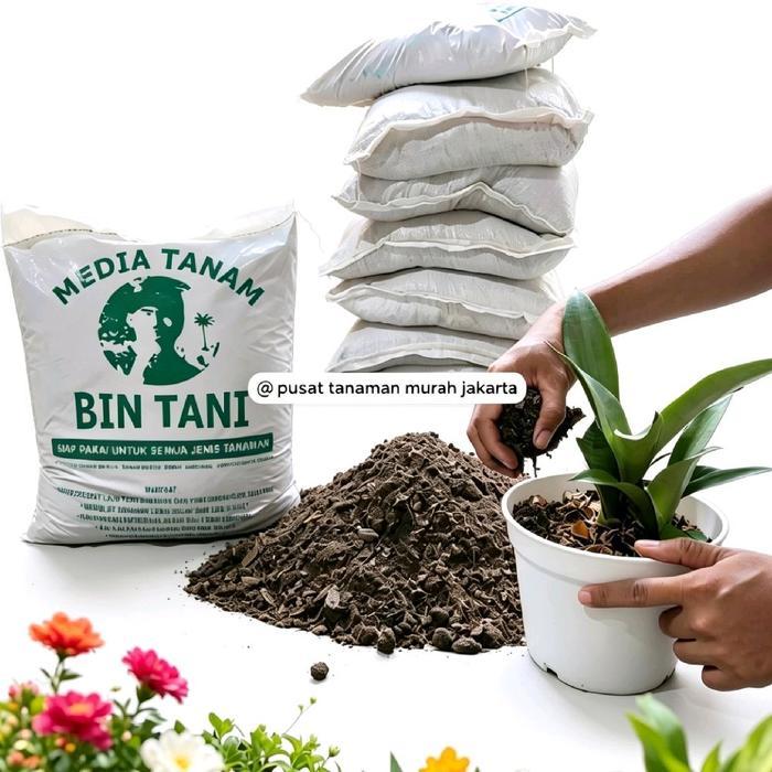 Pupuk Media Tanam Tanah Subur / Media Tanam Tanah Subur / Tanah Organik / Pupuk Penyubur /Kompos