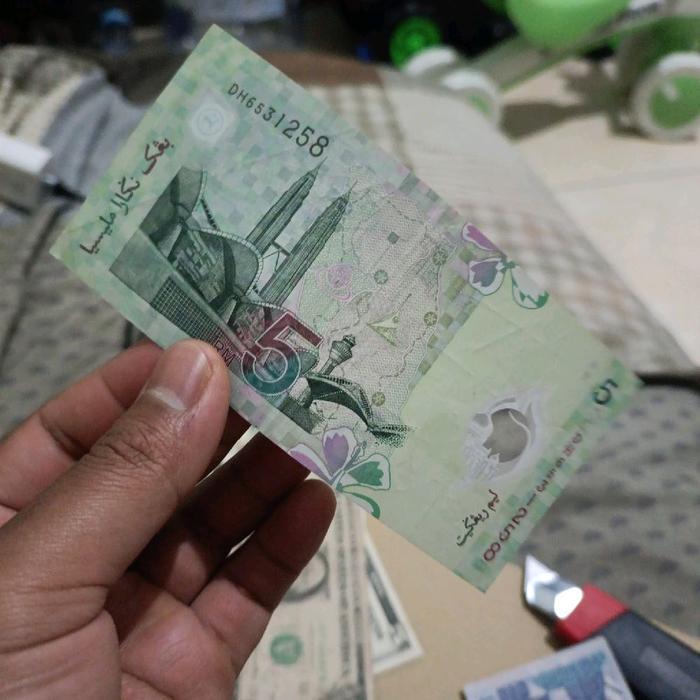 Flash Sale Uang Asing Kuno 5 Ringgit Malaysia Uang Lama Original