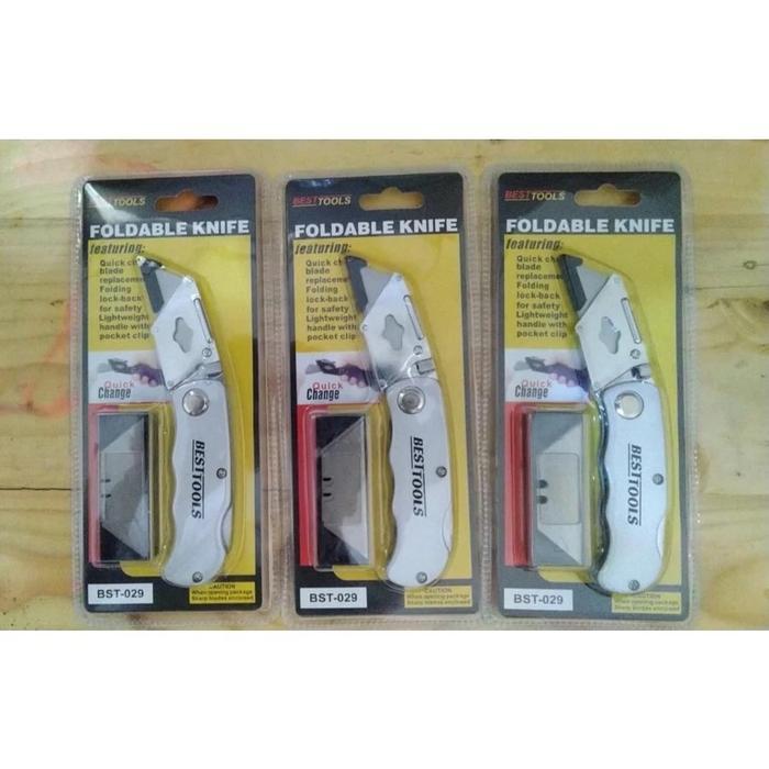 SALE Cutter Lipat / Foldable knife / Cutter Pisau Gypsum Premium BESTTOOLS READY