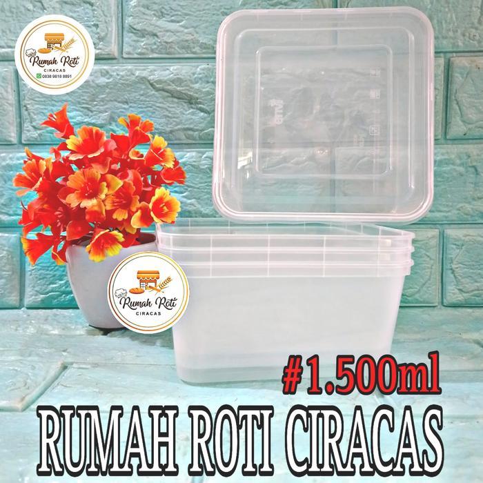 DISKON THINWALL FOOD 1.500ML CONTAINER KOTAK BOX TUPPERWARE MIKA BOWL PLASTIK 1.5KG MAKANAN