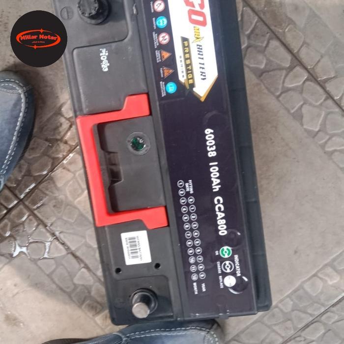 Aki Kering Mobil GO Battery DIN100 60038 LN5 12V 100Ah Volvo S80