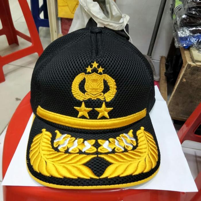 Topi Pati Bintang 2 (Hitam) #Gratisongkir