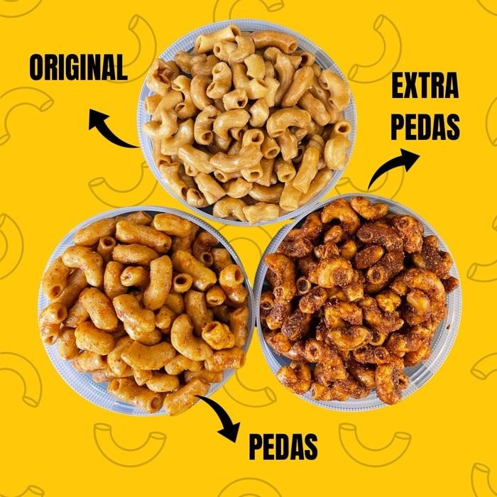 

New Makaroni Bantet Kriwil Toples 400gr Food makaroni bantet pedas