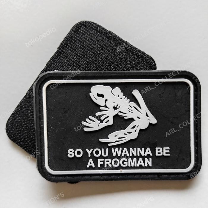 ArlC patch rubber logo frogman navysil/rubber patch tni al/tempelan emblem VH558BIG SALE