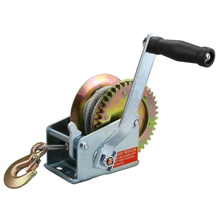 Katrol Tiang Badminton Manual Kerekan Tiang Net Voli Roller Tenis