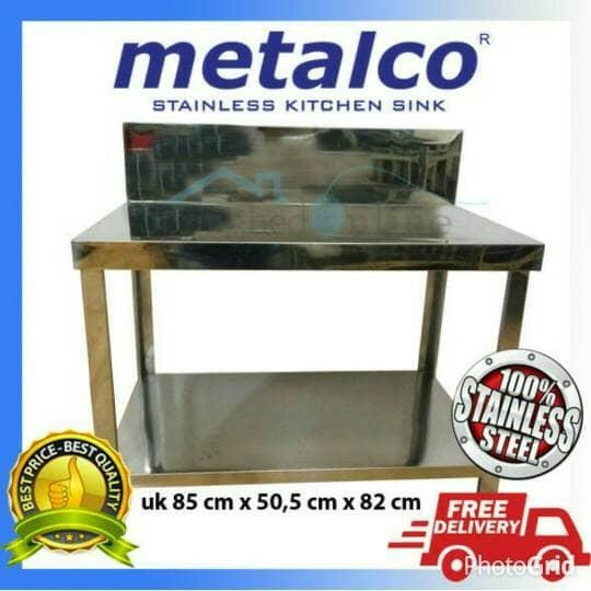Meja Kompor Stainless Steel Knock Down