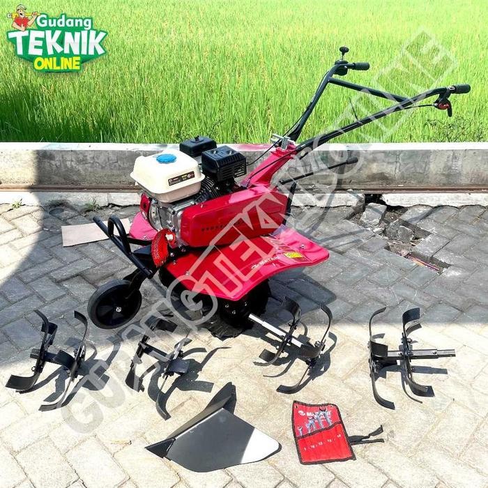 Mesin Traktor Mini Cultivator MMT800I CI RED MATARI / Mesin Bajak Sawah Kebun Lahan Basah Kering Kul