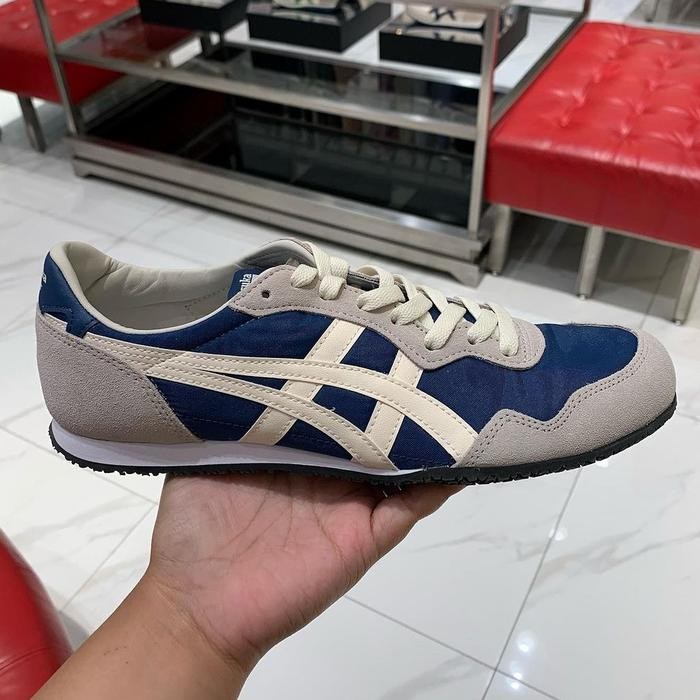 Onitsuka Tiger Serrano Mako Blue Cream Original Authentic