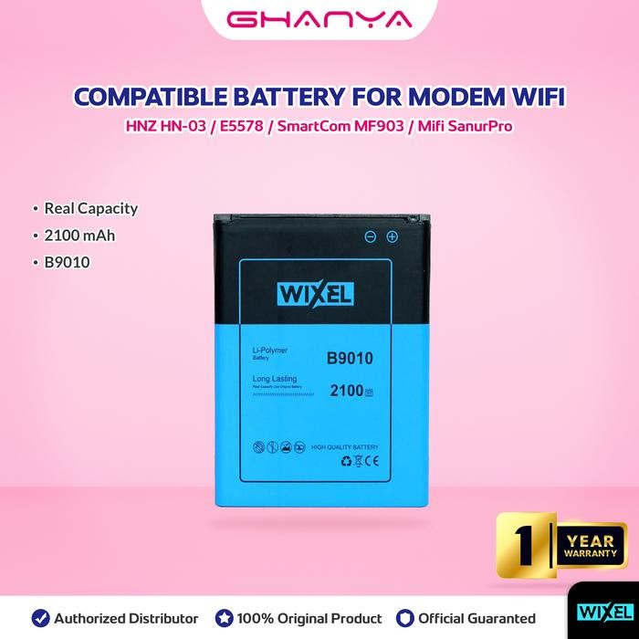 WIXEL Baterai B9010 Modem Wifi Mifi HNZ HN-03 SmartCom MF903 SanurPro E5578 Smart Com Double Power
