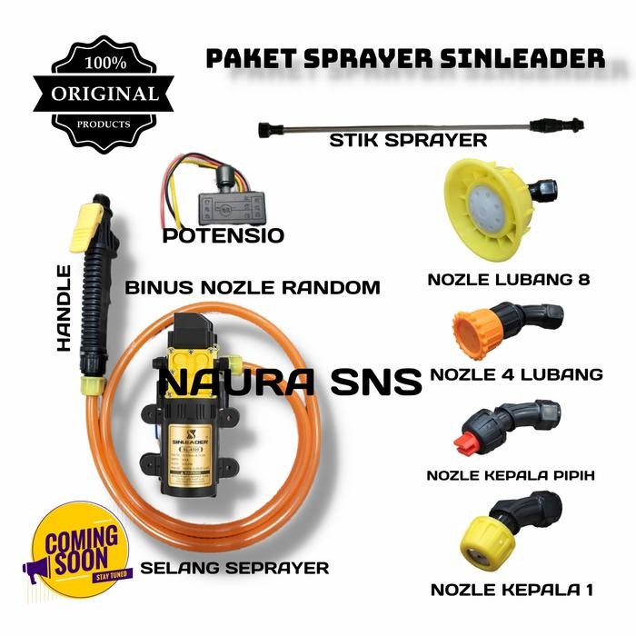 NEW - PAKET SPRAYER ELEKTRIK SINLEADER ORIGINAL / NOZZLE / SPRAYER PERTANIAN