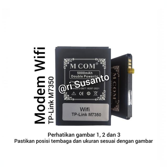 BATERAI MCOM FOR MODEM TPLINK TP-LINK M7350 MIFI DOUBLE POWER 5000MAH