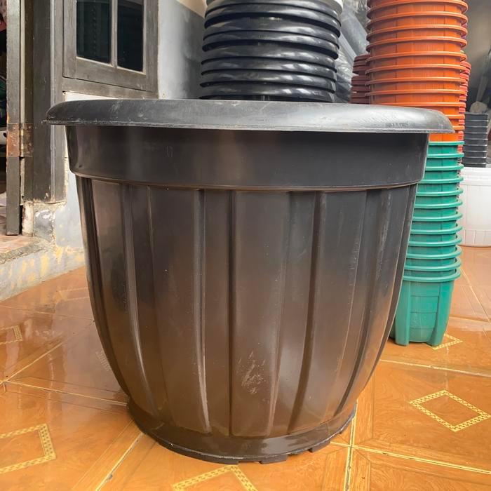 pot bunga tanaman besar glory 70 hitam untuk tambulampot grosir pot