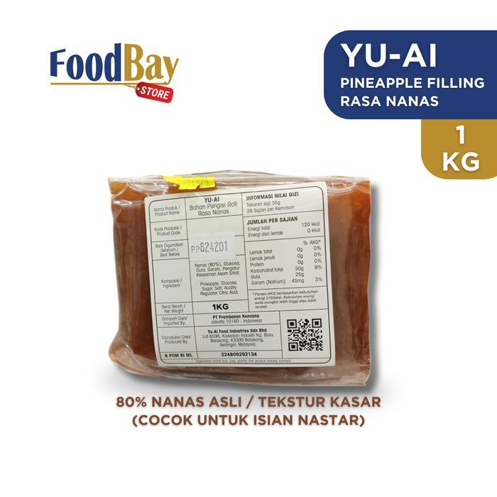 Yu-Ai- Pineapple Filling 1 Kg - Selai Nanas - Isian Nastar - Isian Bakpao - Isian Mooncake