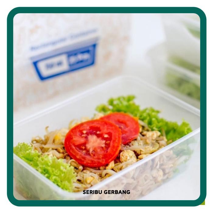 KOTAK MAKAN PLASTIK 1000ML THINWALL BOX TEMPAT TOPLES FOOD PACKAGING