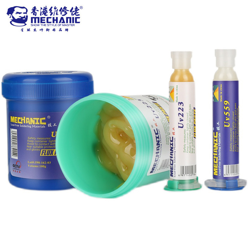 MECHANIC UV-223/559 10cc/100g Mild Rosin Lead-Free Solder Flux Paste