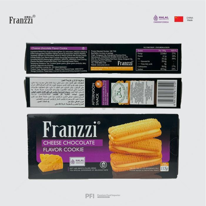 t8nr- Franzzi Cheese Chocolate Cookie 115Gr Box Snack