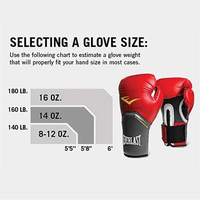 Everlast Powerlock Hoop & Loop Training Gloves Leather/Sarung Tinju