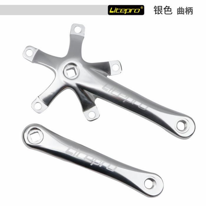 Crank Litepro Bb Kotak Bcd 130 Sepeda Lipat Roadbike Original