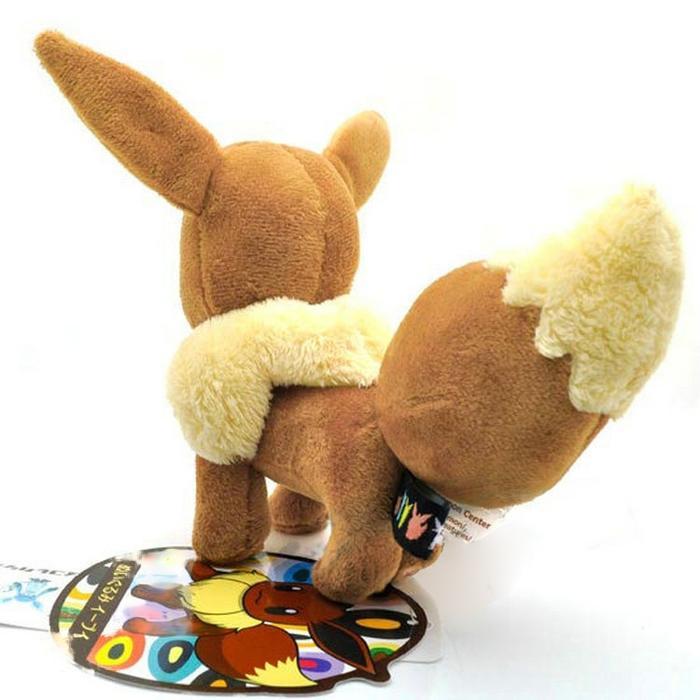 Boneka Pokemon Eevee Evolution 15-20Cm Pokemon Doll / Cute Plush Hadiah Ulang Tahun