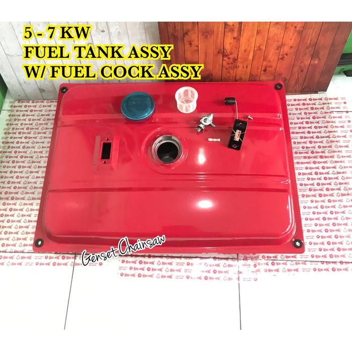 Fuel Tank Assy W/ Fuel Cock Tangki Bensin Genset 5Kw 6Kw 7Kw 8Kw 5000