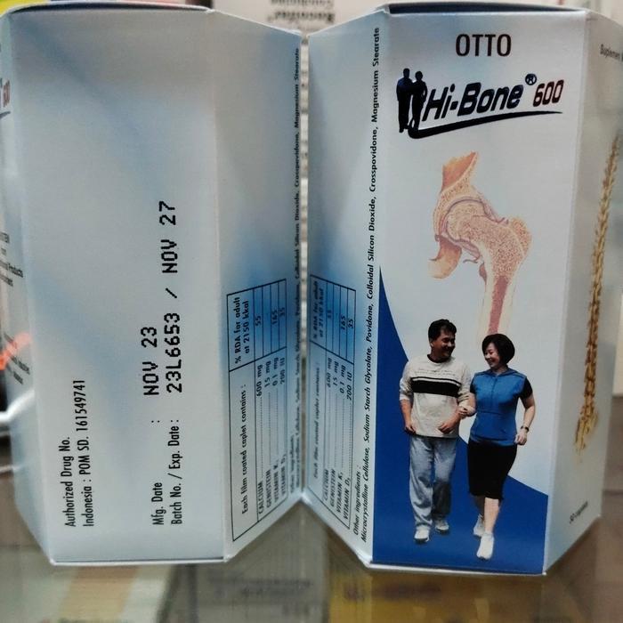 Hi bone / Hibone / Hi-bone 600 Isi 30 Kaplet / Menjaga Kesehatan Tulang / Vitamin Tulang
