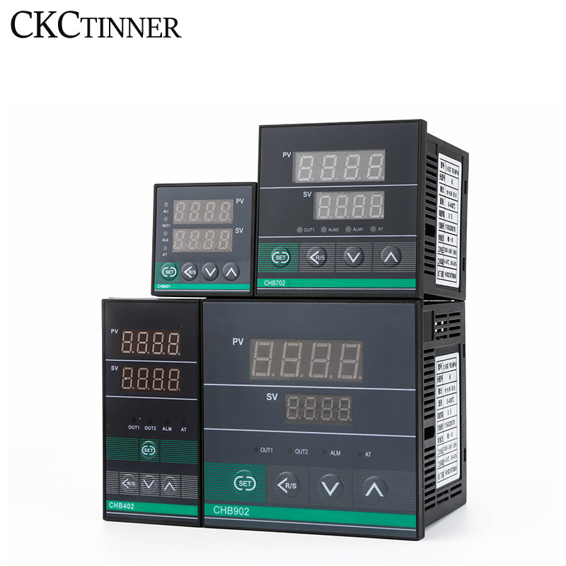 Dual Output SSR+Relay CHB402 CHB702 CHB902 Thermostat Digital Display Intelligent Universal Input