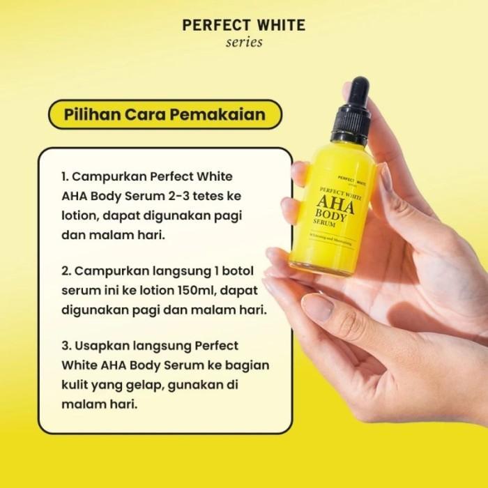 i0cc- Perfect White Aha Body Serum Whitening & Moisturizing Serum Pemutih Badan - 20Ml 50 Ml