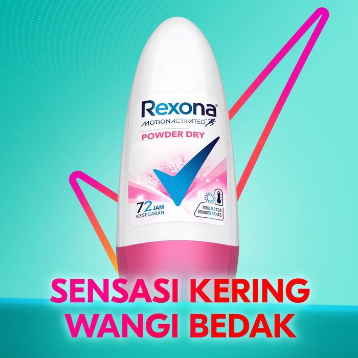 i0cc- Rexona Women Deodorant Anti-Perspirant Roll On Powder Dry 45 Ml Isi 3
