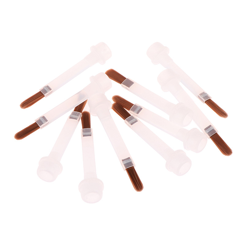 5/10/20Pcs Disposable Nail Polish Brush For 15ml Nail Polish Bottle Replacement Brush Brown Hair