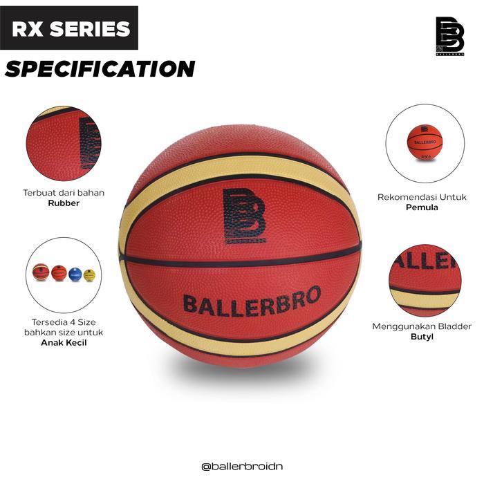 stfc- Bola Basket Ballerbro Rx3 (Rubber) Bola Basket Outdoor Bola Basket Anak