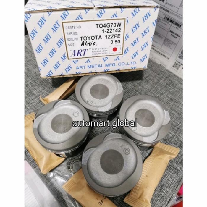 Baru Paket Piston Std Altis Ring Piston Altis 1Zz Fe Teikin Riken Japan Ori Berquality