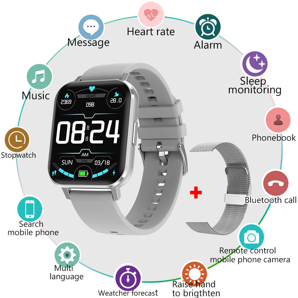 Zordai DTX Smart Watch Body Sleep Monitor Heart Rate Control Sports Waterproof IP67 Smart Watch for 