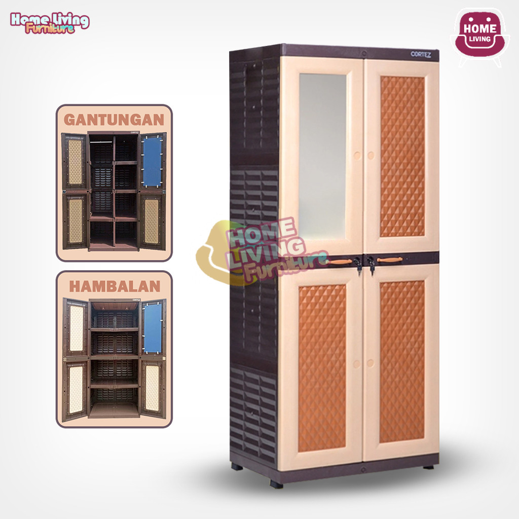 JUMBO LEMARI PAKAIAN PLASTIK CORTEZ TABITHA CORTEZ LEMARI JUMBO LEMARI PAKAIAN JUMBO